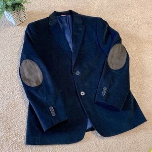 Tommy Hilfiger Navy Blue Corduroy Blazer Jacket